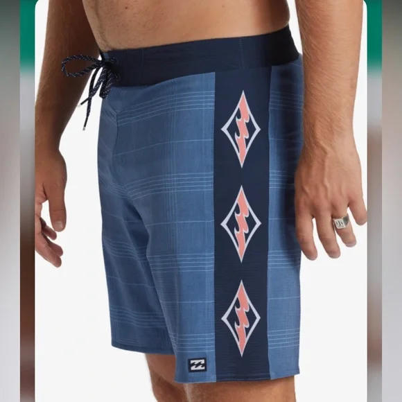 Billabong 31 Boardshorts D Bah Airlite mid length Board Shorts in smoke blue NWT